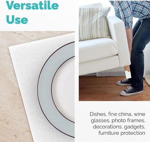 Premium Foam Packing Sheets - 11 7/8 x 12 1/8 inches - Cushion Foam Wrap Sheets; Moving Supplies for Dishes, Glasses and Furniture; Packing Cushioning Supplies - Soft and Durable (50 Pack) in Kuwait