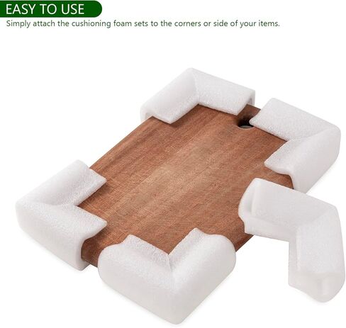 Cushioning Foam Sets, Liaeyis 8Pcs L-shaped Protection Corners and 8Pcs U-shaped Protection Side for Moving Supplies Edge Shipping Packaging Edge Protector Foam Shipping in Saudi Arabia