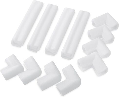 Cushioning Foam Sets, Liaeyis 8Pcs L-shaped Protection Corners and 8Pcs U-shaped Protection Side for Moving Supplies Edge Shipping Packaging Edge Protector Foam Shipping in Saudi Arabia