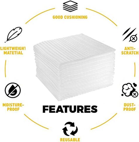 Cushioning Foam Sets, Liaeyis 8Pcs L-shaped Protection Corners and 8Pcs U-shaped Protection Side for Moving Supplies Edge Shipping Packaging Edge Protector Foam Shipping in Saudi Arabia