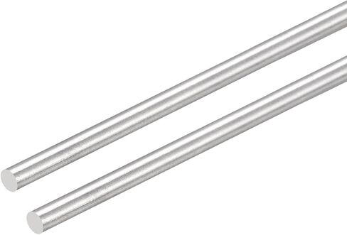 MECCANIXITY 304 Stainless Steel Round Rods, 6mm x 450mm Solid Shaft Rods for DIY Craft Model Car Helicopter Airplane, Pack of 2 in Saudi Arabia