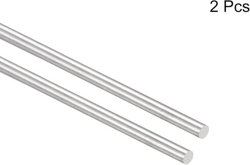 MECCANIXITY 304 Stainless Steel Round Rods, 6mm x 450mm Solid Shaft Rods for DIY Craft Model Car Helicopter Airplane, Pack of 2 in Saudi Arabia