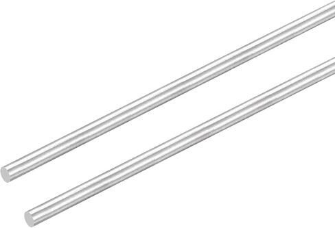MECCANIXITY 304 Stainless Steel Round Rods, 6mm x 450mm Solid Shaft Rods for DIY Craft Model Car Helicopter Airplane, Pack of 2 in Saudi Arabia
