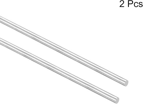 MECCANIXITY 304 Stainless Steel Round Rods, 6mm x 450mm Solid Shaft Rods for DIY Craft Model Car Helicopter Airplane, Pack of 2 in Saudi Arabia