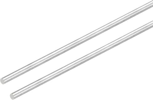 MECCANIXITY 304 Stainless Steel Round Rods, 6mm x 450mm Solid Shaft Rods for DIY Craft Model Car Helicopter Airplane, Pack of 2 in Saudi Arabia