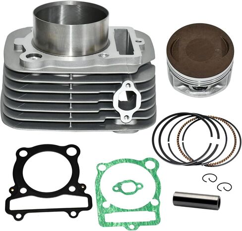 طقم إعادة بناء حشية حلقة مكبس الأسطوانة متوافق مع Yamaha YFM350 YFM 350 Big Bear 350 Bruin 350 Grizzly 350 Moto-4 350 Raptor 350 Warrior 350 Wolverine 350 (أسطوانة فضية) in Saudi Arabia