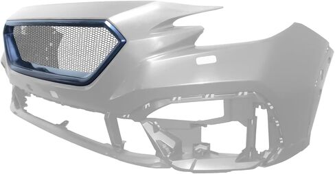 IKON MOTORSPORTS Front Upper Grille, Compatible with 2022-2025 Subaru WRX, Honeycomb Mesh Style Unpainted Black ABS Plastic Replacement Front Bumper Hood Grill in Saudi Arabia