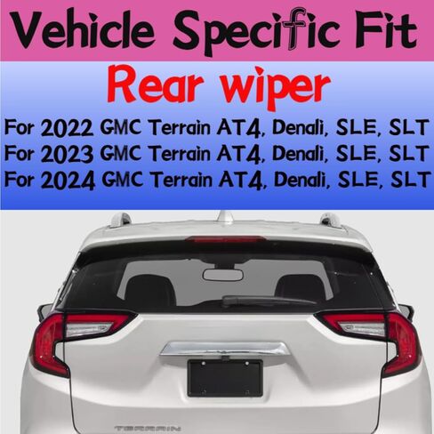 Car back rear wiper blade For GMC Terrain 2022 2023 2024 SLE SLT AT4 Denali rear windshield wiper blade in Saudi Arabia