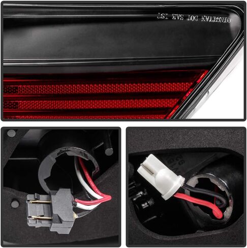 Acanii - لعام 2007 2008 2009 Toyota Camry L/LE/SE/XLE Black LED LED مصابيح الفرامل المصابيح 4pcs بديل يمين+يمين in Saudi Arabia