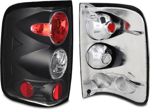 AKKON - For 04-08 Ford F150 Styleside Model Pickup Truck Black Bezel Tail Lights Brake Lamps Replacement Pair in Saudi Arabia
