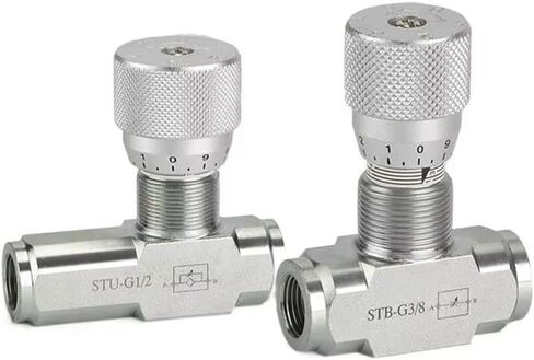 الصمامات ، STU STB الأسطوانة الهيدروليكية صمام الخانق STU-G1/4 STU-G3/8 STB-G1/2 1PC (STB-G1I4) in Kuwait