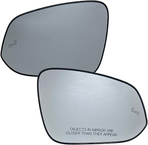 Spieg Side View Mirror Glass Set for 2019-2024 Toyota RAV4 ، RAV4 Hybrid Hybrid Blind Spot Monitor BSM مع زوج لوحة دعم 87961-42E20 87931-42E50 in Kuwait