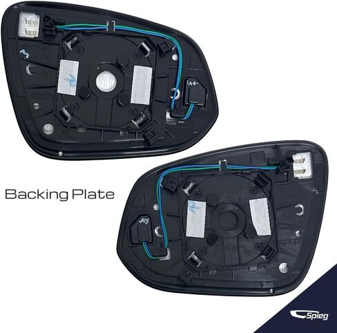 Spieg Side View Mirror Glass Set for 2019-2024 Toyota RAV4 ، RAV4 Hybrid Hybrid Blind Spot Monitor BSM مع زوج لوحة دعم 87961-42E20 87931-42E50 in Kuwait