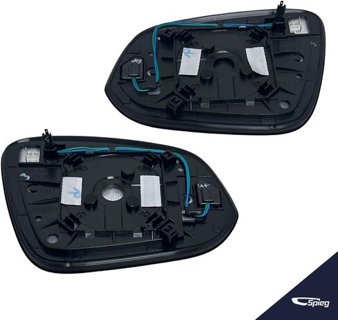 Spieg Side View Mirror Glass Set for 2019-2024 Toyota RAV4 ، RAV4 Hybrid Hybrid Blind Spot Monitor BSM مع زوج لوحة دعم 87961-42E20 87931-42E50 in Kuwait