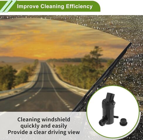 مضخة غسالة الزجاج الأمامي Acropix مع Grommet لـ Hyundai Accent 2000-2005 أمامي مضخة سائل الزجاج الأمامي مضخة الزجاج الأمامي رقم 985103T500 الأسود 1 in Saudi Arabia