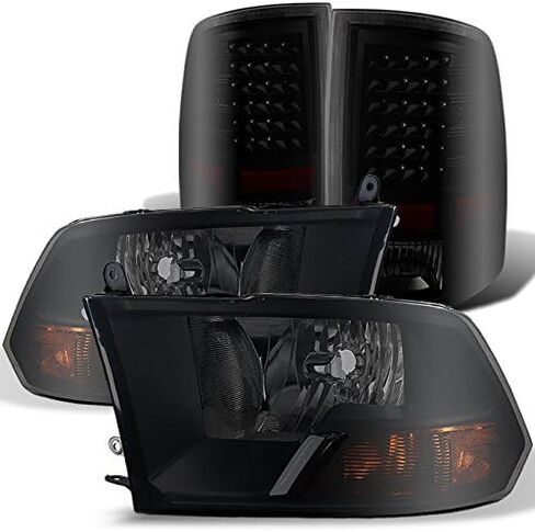 AKKON - لعام 2009-2018 DODGE RAM 1500 2500 3500 Pickup Truck Black Smoked Halogen Type Lift in Saudi Arabia