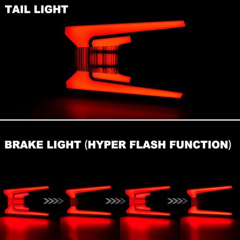SAUTVS LED Taillights for Teryx KRX 1000, Smoked Black Tail Lights Rear Lamps for Kawasaki Teryx KRX KRX4 1000 2020-2025 Accessories (2PCS, Replace #23024-0005) in Saudi Arabia