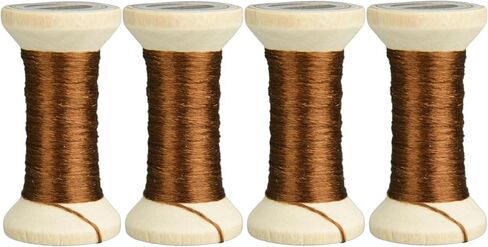 100% Mulberry Hand Dyed Silk Embroidery Thread, Embroidery Floss, 4 Spools Each 24 Yards (54-3) in Saudi Arabia