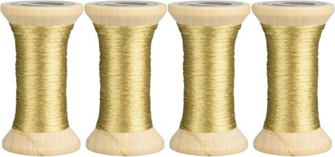 100% Mulberry Hand Dyed Silk Embroidery Thread, Embroidery Floss, 4 Spools Each 24 Yards (54-3) in Saudi Arabia