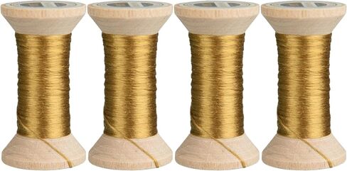 100% Mulberry Hand Dyed Silk Embroidery Thread, Embroidery Floss, 4 Spools Each 24 Yards (54-3) in Saudi Arabia