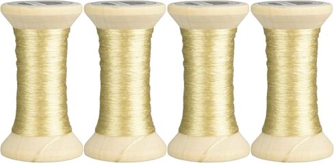 100% Mulberry Hand Dyed Silk Embroidery Thread, Embroidery Floss, 4 Spools Each 24 Yards (54-3) in Saudi Arabia