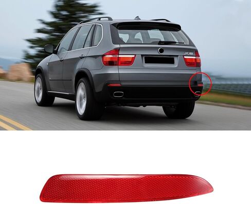Rear Bumper Reflector Driver Side 63217158949 Compatible with BMW X5 E70 2006-2013,Left in Saudi Arabia