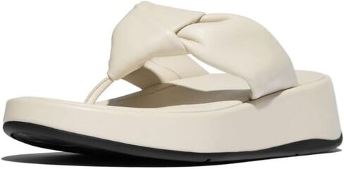 FitFlop Women's F-Mode Knot Soft-Leather Flatform Toe-Post Sandals Wedge in Kuwait