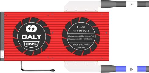 Daly 3S 12V Li-Ion BMS 200A لوحة حماية حزمة البطارية مع منفذ مشترك وتوازن المتميزات لجهاز Home DIY 18650 Battery Electronic (BMS ، 200A) in Saudi Arabia