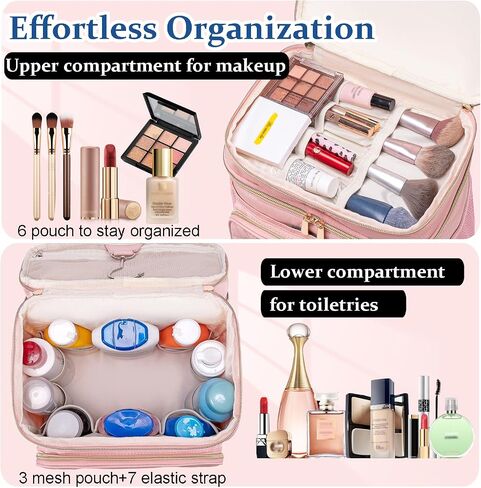Large Toiletry Bag for Women Men,Waterproof Portable Shower Caddy for College Dorm,Bathroom Bag, Quick Dry Shower Bag Hanging Toiletry Bags for For Full Sized Toiletries And Cosmetics in Kuwait