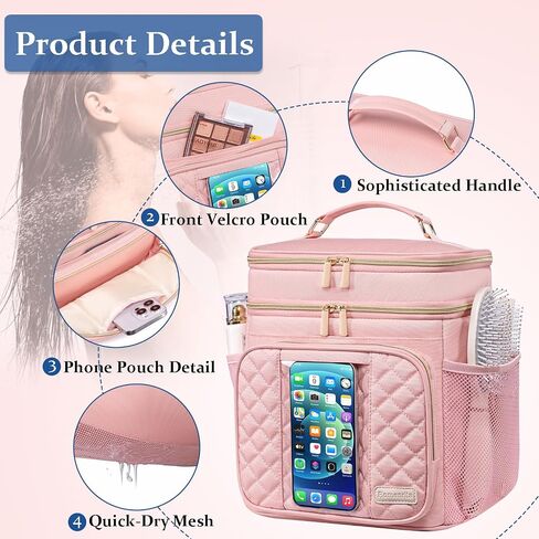Large Toiletry Bag for Women Men,Waterproof Portable Shower Caddy for College Dorm,Bathroom Bag, Quick Dry Shower Bag Hanging Toiletry Bags for For Full Sized Toiletries And Cosmetics in Kuwait