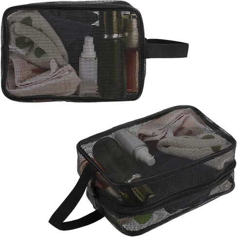 Mesh Shower Bag,9.84 x 6.5inch Protable Toiletry Mesh Shower Caddy Bag,Quick Dry Tote Bags for College Dorms, Gym, Swimming, Travel,Camping in Saudi Arabia