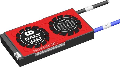 DALY 3S 12V Li-ion BMS 200A Battery Pack Protection Board with Common Port and Balance Leads for Home DIY 18650 Battery Electronic Device(Standard BMS,200A) in Kuwait