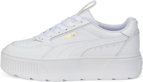 حذاء Karmen Rebelle للسيدات من Puma، Puma White/Puma White/Puma Team Gold، 7.5 M in Kuwait