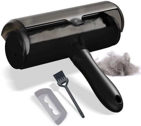 Pet Hair Remover Roller Brush, Self-Cleaning Lint Roller for Dogs and Cats.hair removal for Fourniture,Couch,Carpet,Clothing,and bedding,portable,multiple surface.Removal tool. in Saudi Arabia