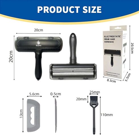 Pet Hair Remover Roller Brush, Self-Cleaning Lint Roller for Dogs and Cats.hair removal for Fourniture,Couch,Carpet,Clothing,and bedding,portable,multiple surface.Removal tool. in Saudi Arabia