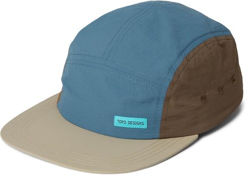 Topo Designs Nylon Camp Hat, Stone Blue Block in Saudi Arabia