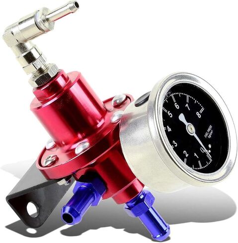 Auto Dynasty Compatible with Honda B-Series Top Feed Fuel Injector Rail Kit+Fuel Pressure Regulator (Blue) in Kuwait