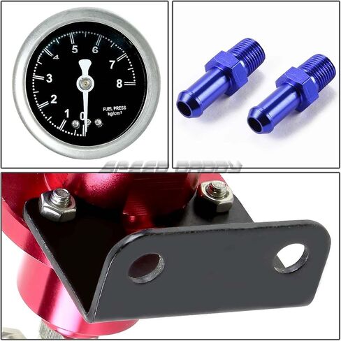 Auto Dynasty Compatible with Honda B-Series Top Feed Fuel Injector Rail Kit+Fuel Pressure Regulator (Blue) in Kuwait