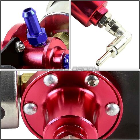 Auto Dynasty Compatible with Honda B-Series Top Feed Fuel Injector Rail Kit+Fuel Pressure Regulator (Blue) in Kuwait