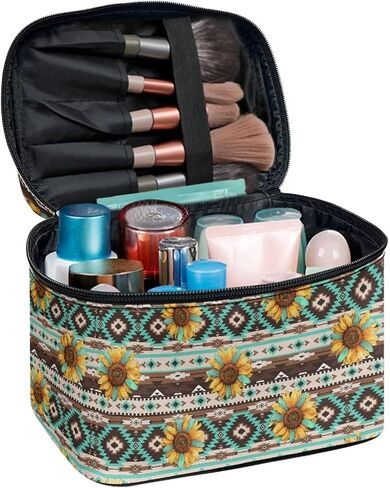 Gothic Halloween Purple Spider Web Bag Bats Print Makeup Bag Travel Cosmetic Bag with Zipper and Handle Portable Large Capacity Toiletry Case for Women Ladies Travel Accessories in Kuwait