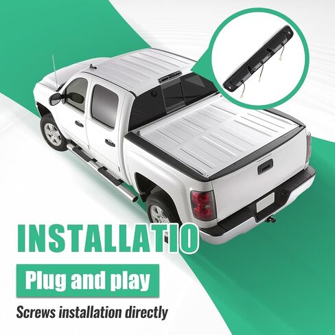 LED Ecotric LED الثالث 3rd ضوء الفرامل متوافق مع 1999-2007 Chevy Chevrolet Silverado GMC Sierra 1500 2500 3500 HD Classic Classic Cargo Tail Lamp lepting light light for 5978318 1652520 in Saudi Arabia
