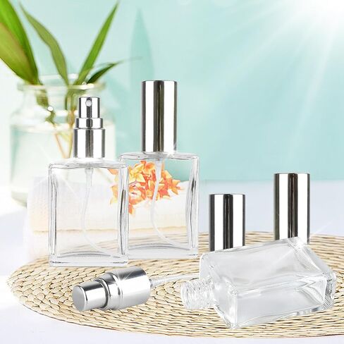 18Pcs Clear Perfume Spray Bottles,15ml Glass Perfume Atomizer,Empty Fine Mist Atomizer Sprayer, Portable Perfume Bottle with 9Droppers9 Funnels,Refillable Perfume Container for Travel(Gold) in Saudi Arabia