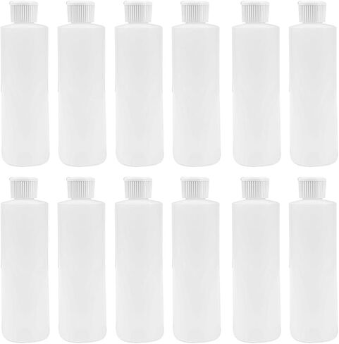 8 OZ PLASTIC CYLINDER BOTTLE WITH FLIP-TOP POUR SPOUT (12) in Saudi Arabia