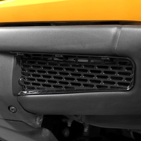 Voodonala for Ford Bronco 2021-2024 Heavy Duty Bumper Grille Mesh Decoration Cover Trim Cover Compatible With Ford Bronco 2021-2024 Heavy Duty Bumper (ABS,Black,Center) in Saudi Arabia
