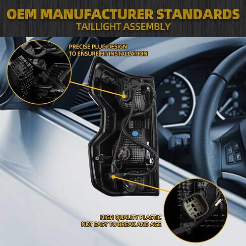 مجموعة مصباح ذيل هالوجين Dasbecan متوافق مع 2023-2025 Chevy Colorado LT ، شاحنة العمل ، Trail Boss Right Side Side Manillight LAMP استبدال# 85651743 GM2801325 in Saudi Arabia