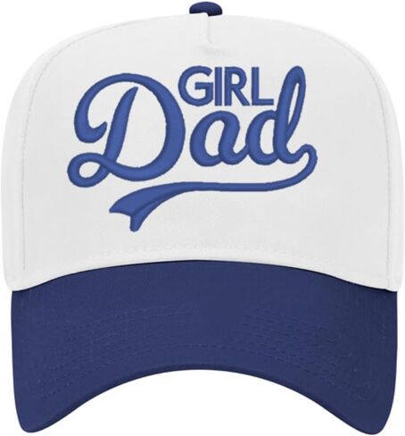 ALLNTRENDS Girl Dad Snapback Two Tone Hat Embroidered Cap Father's Day Hats in Saudi Arabia