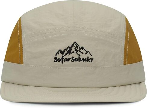 Croogo Short Brim 5 Panel Baseball Cap Fashion Flat Bill Cap Lightweight Breathable Sports Hat for Outdoor Activities in Saudi Arabia