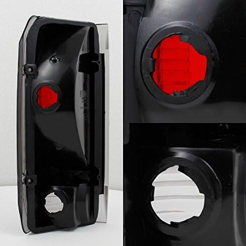 AKKON - For 1992 1993 1994 1995 1996 Bronco F150 F250 F350 Smoked Headlights & Black Smoke Taillights Pair Set in Saudi Arabia