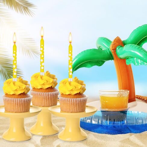 12 PCS شموع عيد ميلاد الإسفنج للكيك إسفنجة زخارف عيد ميلاد كب كيك أعلى القبعات in Saudi Arabia