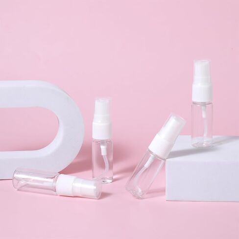 4 Pack Spray Bottle, Small Plastic Fine Mist Spray Bottles Mini Empty Travel Bottles Small Refillable Liquid Containers for Perfume, Care Liquid, Cosmetics, Alcohol(15ml) in Saudi Arabia